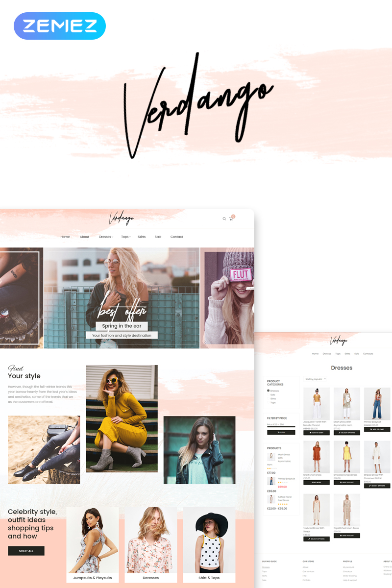 fashion store website