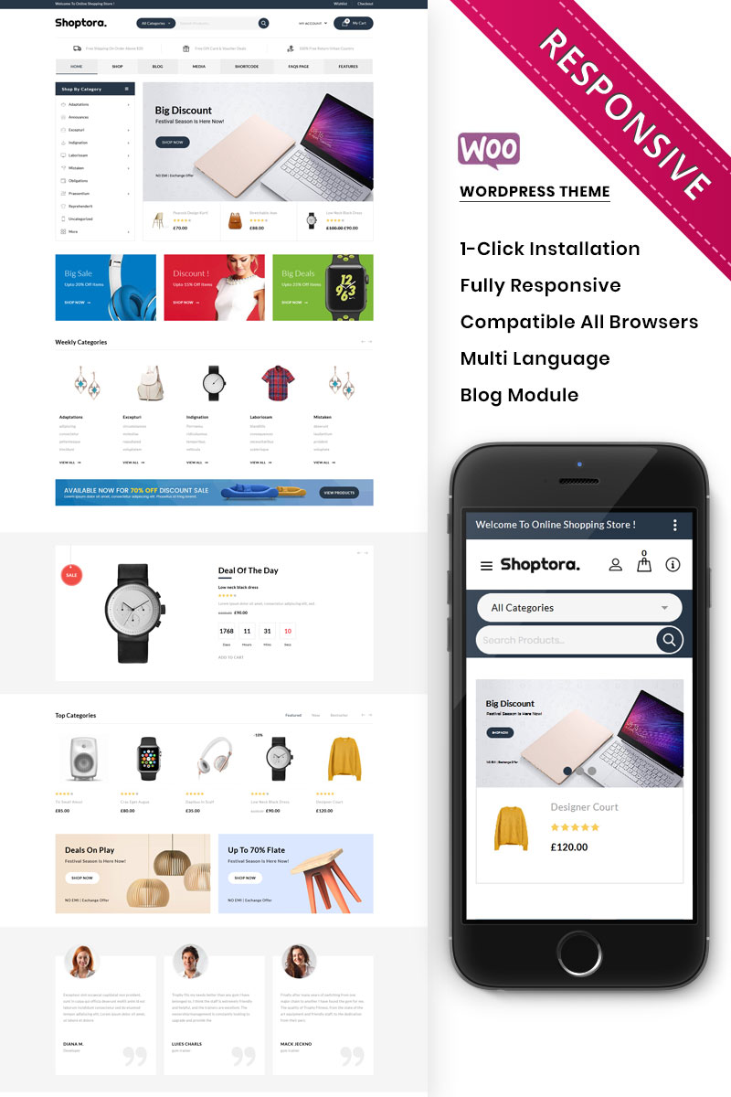 WordPress WooCommerce - W864
