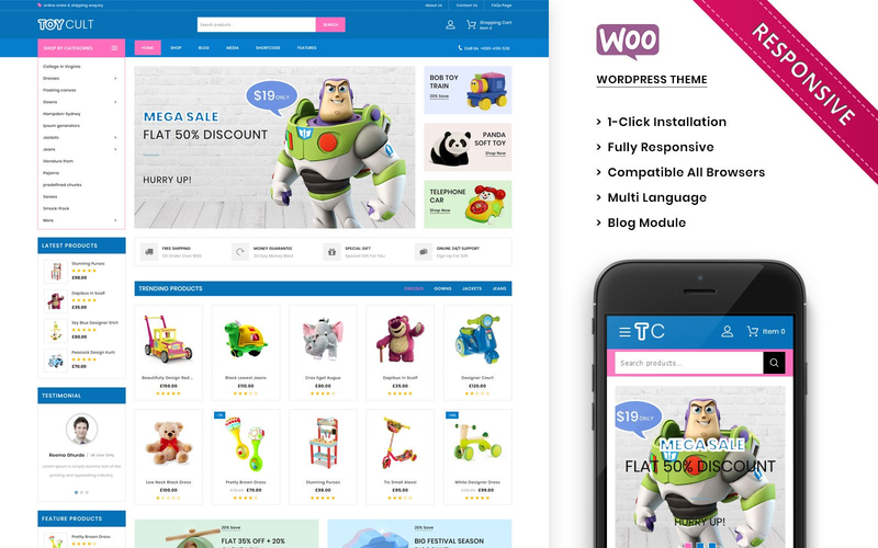 WordPress WooCommerce - W952
