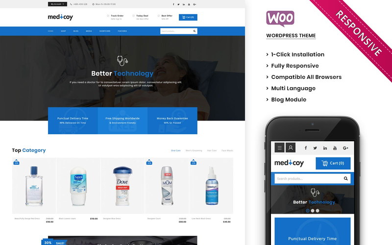 WordPress WooCommerce - W1032