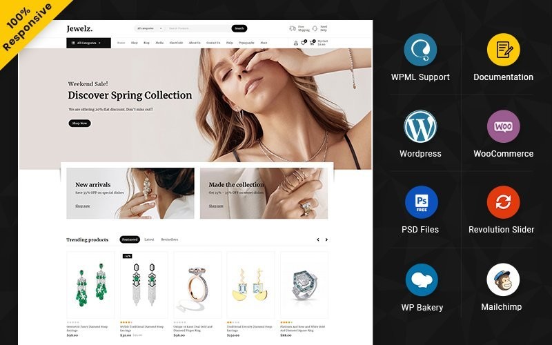 WordPress WooCommerce - W1238