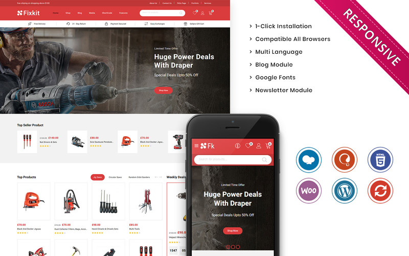 WordPress WooCommerce - W1374