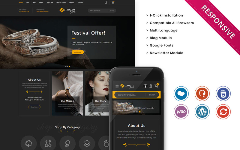WordPress WooCommerce - W1490