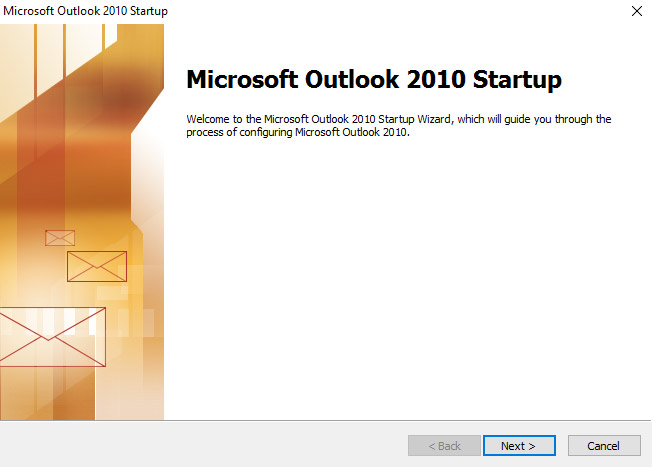 „Microsoft Outlook“ E-mail configuration 